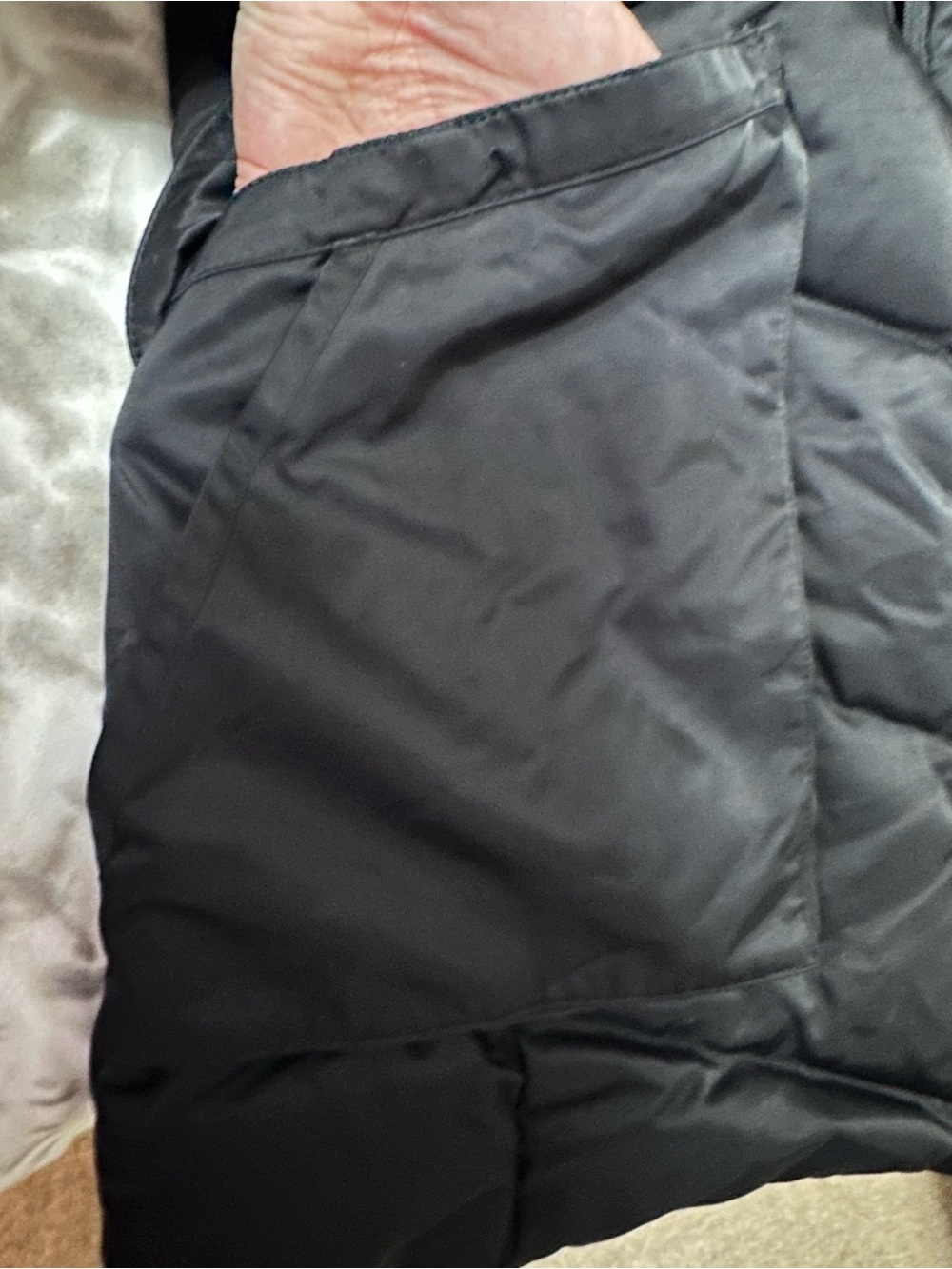 Adidas Black Quilted Belted Puffer Coat with Hood - Picture 6 of 14